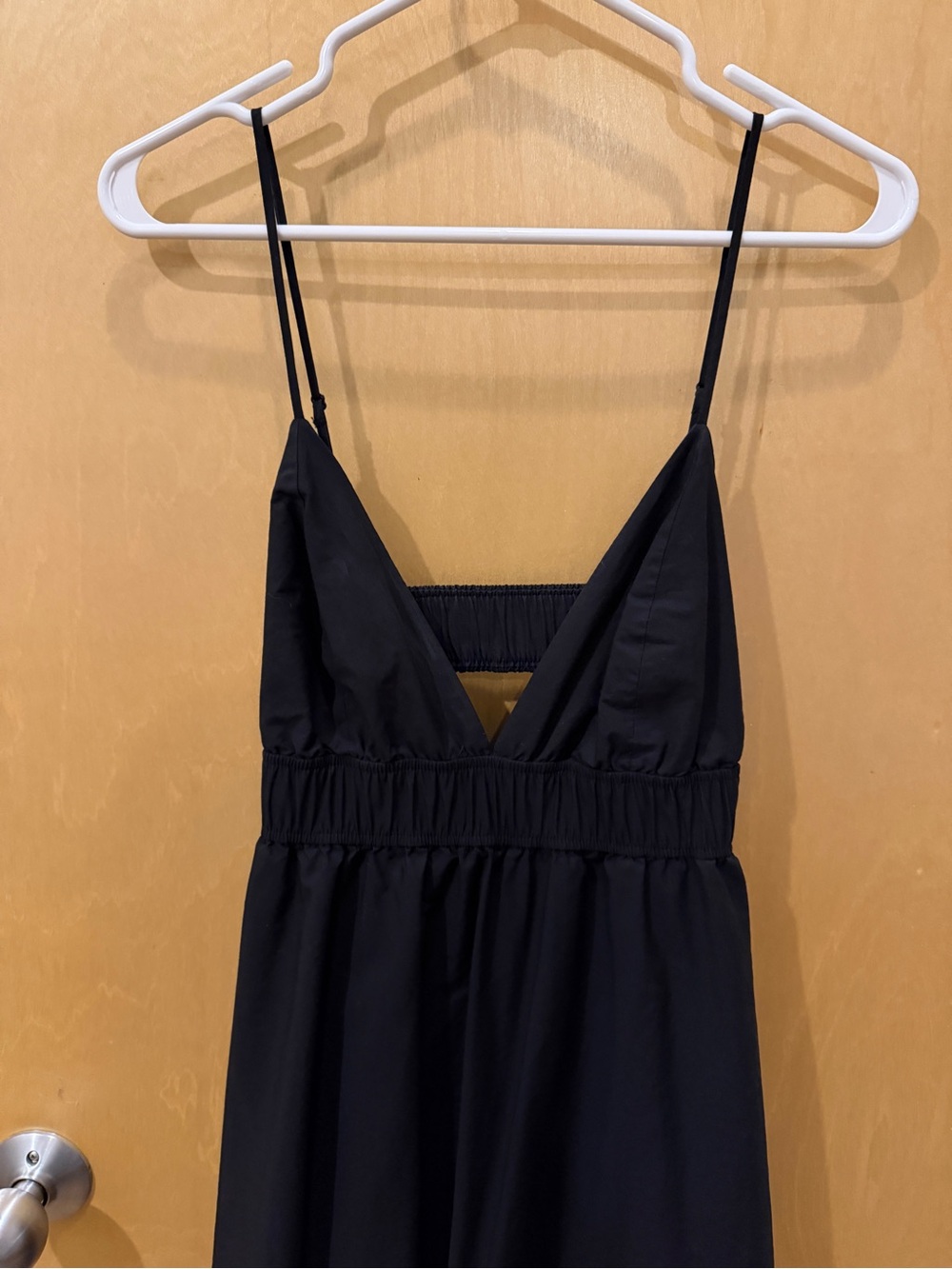 Aritzia Babaton Encourage black poplin dress maxi - Picture 4 of 8
